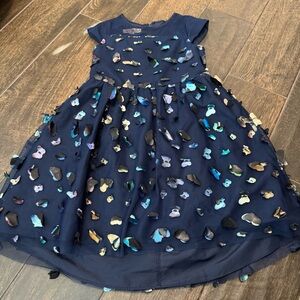 EUC Purple Rose 3D Butterfly Accent Princess Style Dress